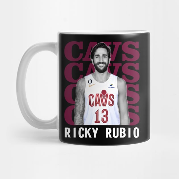 Cleveland Cavaliers Ricky Rubio 13 by Thejockandnerd